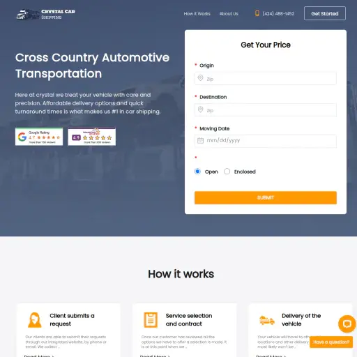 Crystal Car Shipping