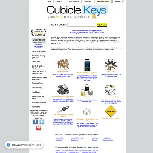 Cubicle Keys