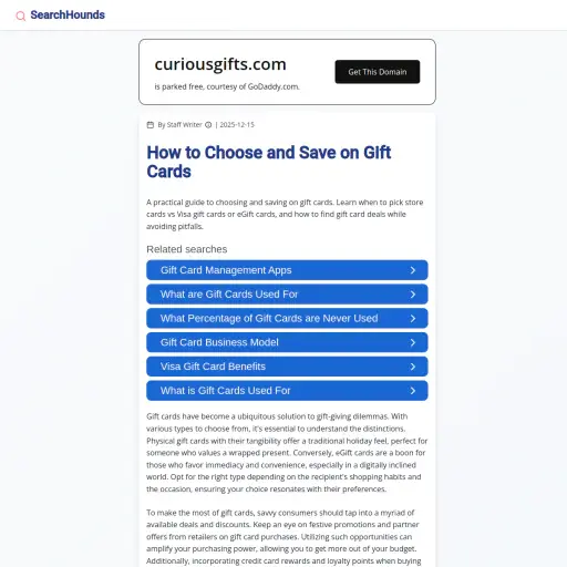 Curiousgifts