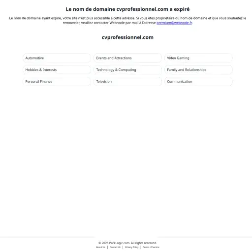 CVprofessionnel