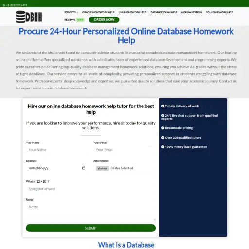Databasehomeworkhelp