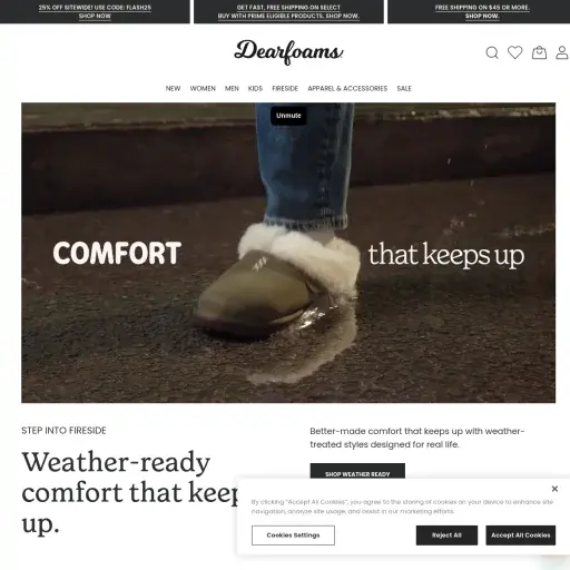 dearfoams.com