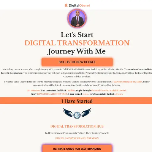 Digital Oberoi - Digital Transformation Hub