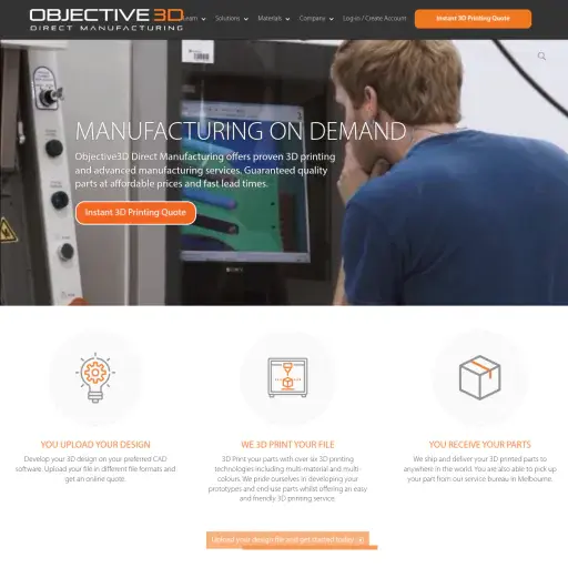Objective3D - Printers, Parts, Scanners