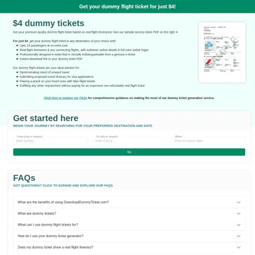 Downloaddummyticket