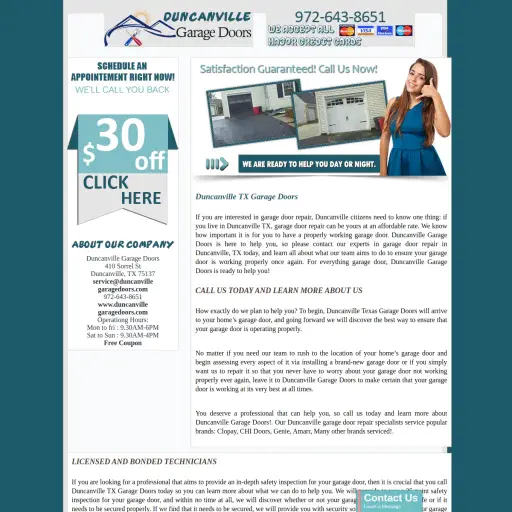 Duncanville Garage Doors