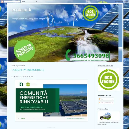 Ecotecnikitalia Blogspot