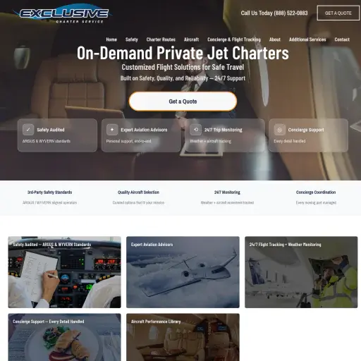 Jet charters by ECS jets