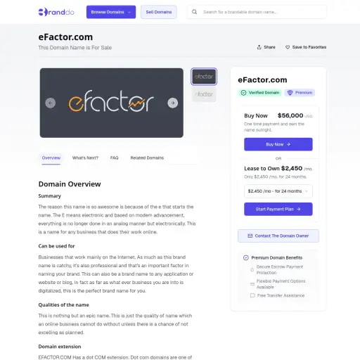 E.Factor - Welcome to E.Factor!