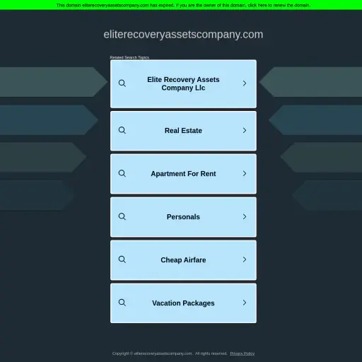 Eliterecoveryassetscompany