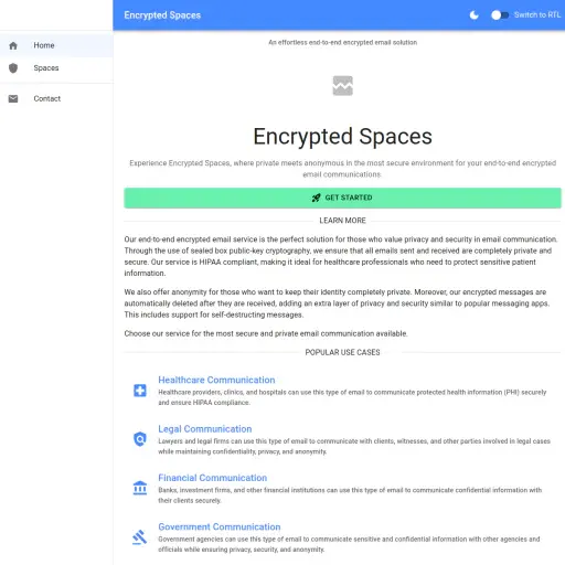 Encrypted Spaces