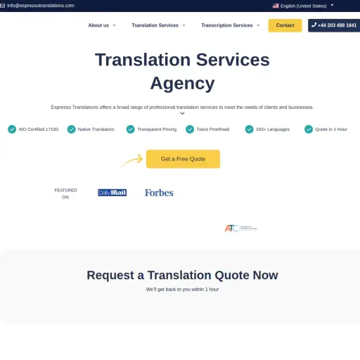 Espresso Translations