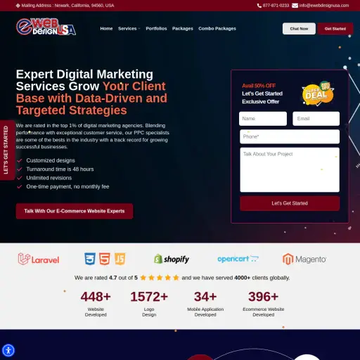 E Web Design USA
