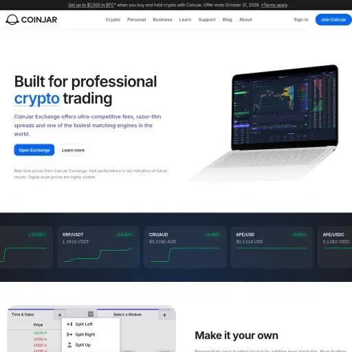 Exchange Coinjar