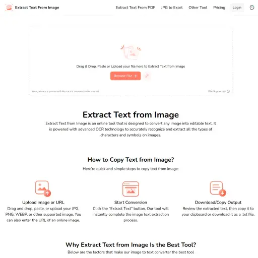 Extract Text from Image
