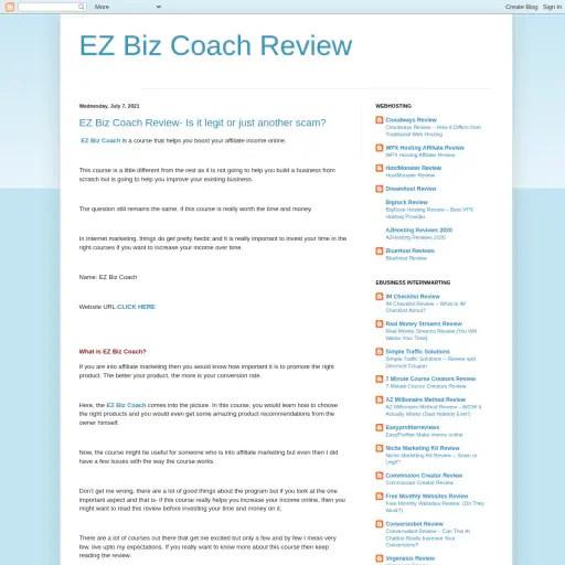 Ezbizcoachreview