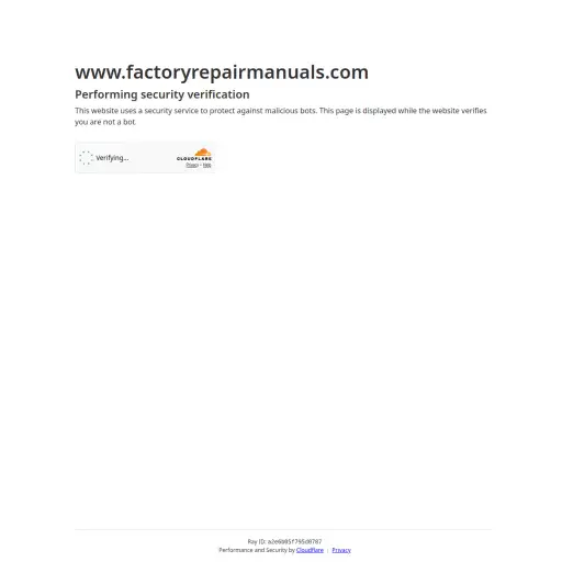 Factoryrepairmanuals