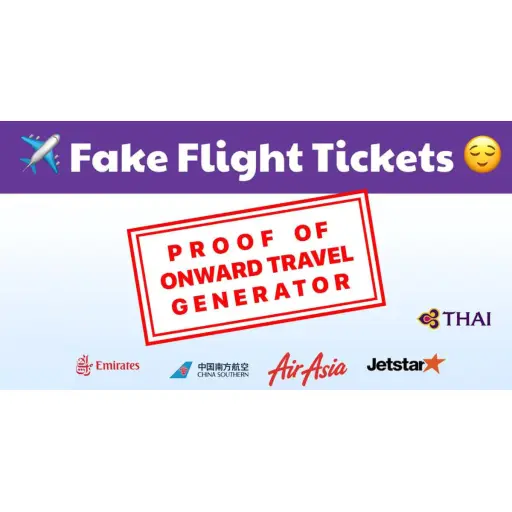 Fake Flight Tickets