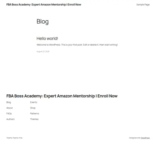 FBA BOSS ACADEMY LLC