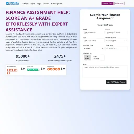 Finance Assignment Help