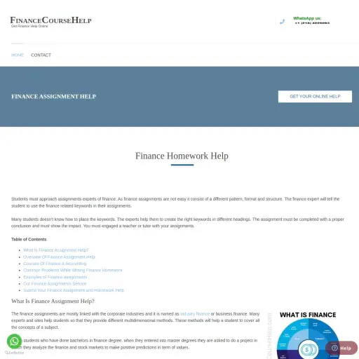 Financecoursehelp