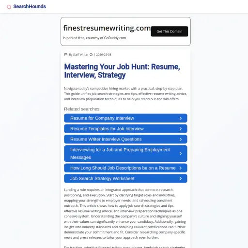 Finestresumewriting