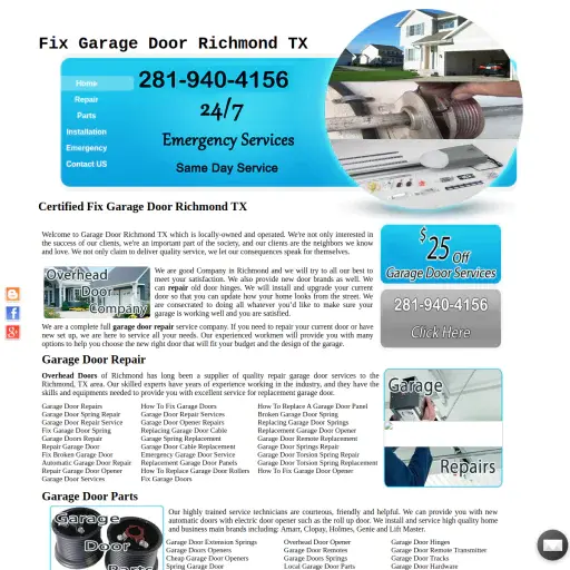 Fix Garage Door Richmond