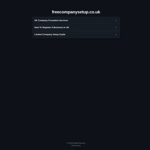 Free Company Setup