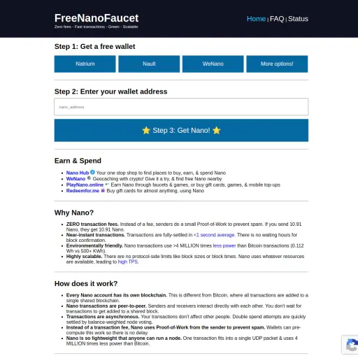 Freenanofaucet