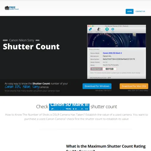 Freeshuttercount