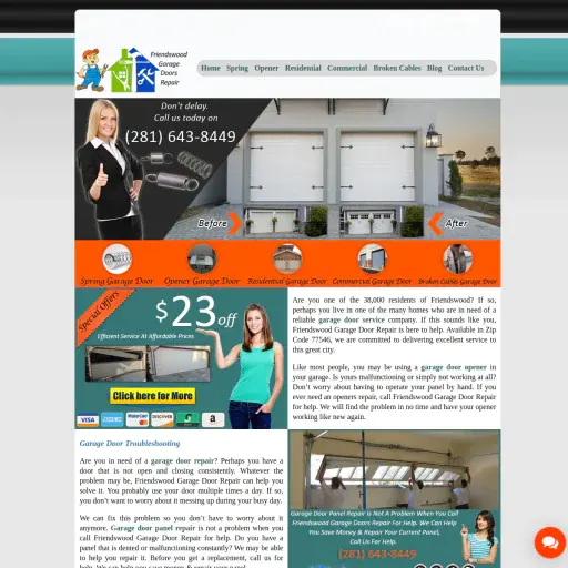 Friendswood Garage Doors Repair