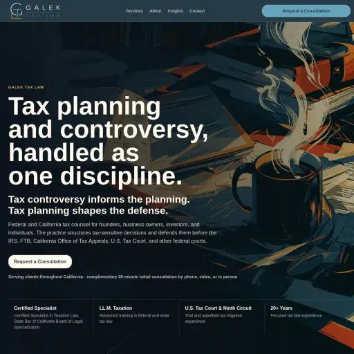 Galek Tax Law