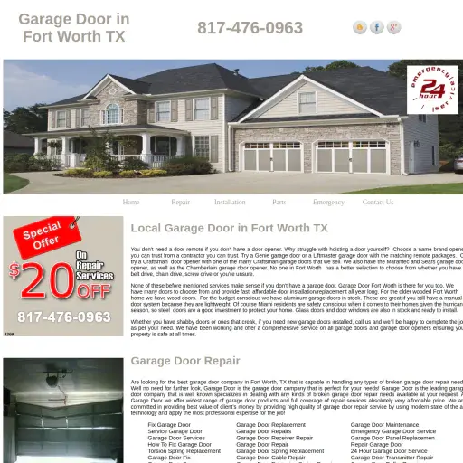 Garage Door Fort Worth