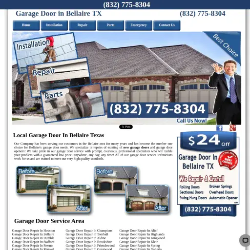 Garage Door in Bellaire TX