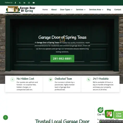 Garage Door of Spring