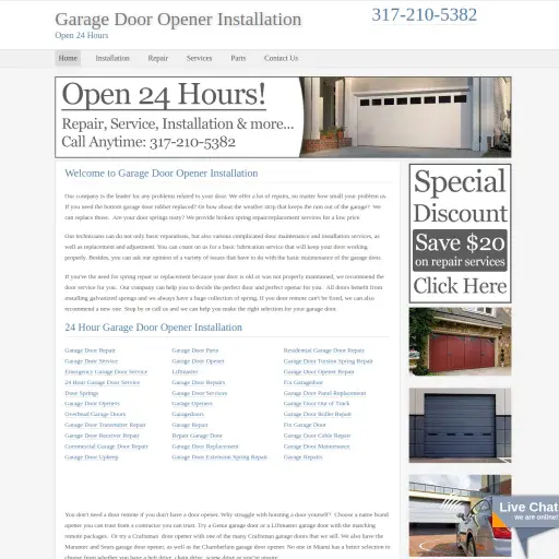Overhead Garage Door Openers Indianapolis