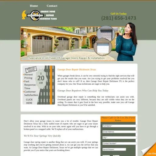 Garage Door Repair Dickinson