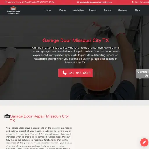 Garage Door Repair Missouri City