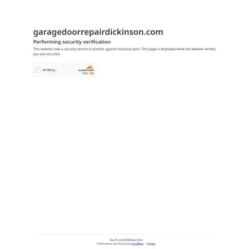 Garage Door Repair Dickinson