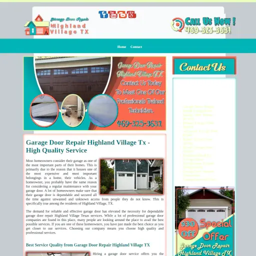 Garage Door Repair Highland Village TX