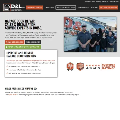 D&L Garage Doors - Garage Door Repair Experts!