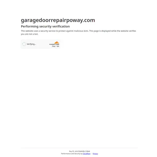 Garage Door Repair Poway
