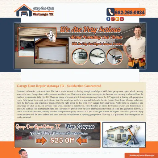 Garage Door Repair Watauga TX