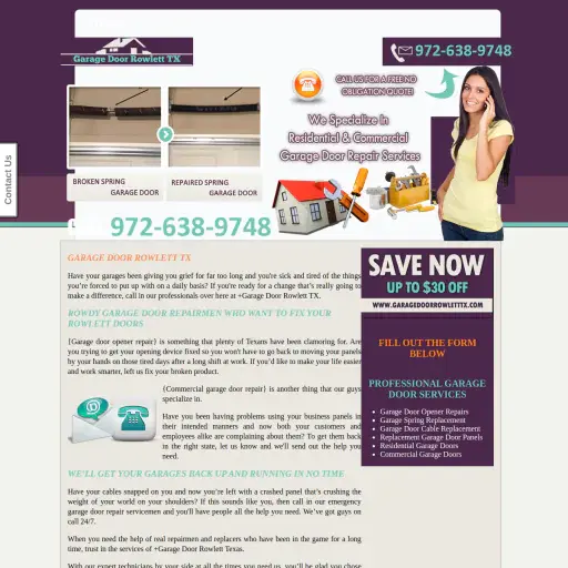 Garage Door Rowlett TX