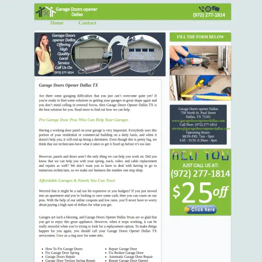 Garage Doors opener Dallas