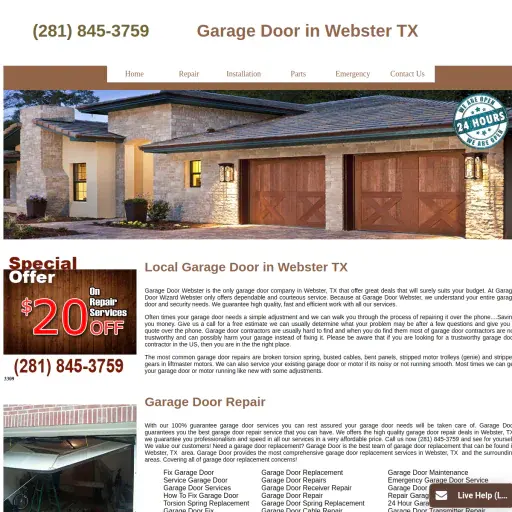 Garage Door Webster
