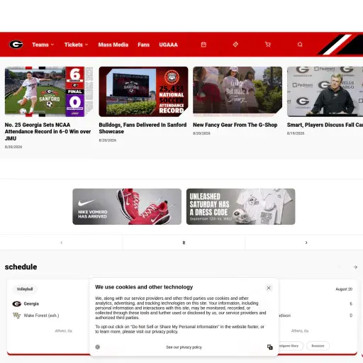University of Georgia Athletics