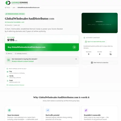 Globalwholesaleranddistributor