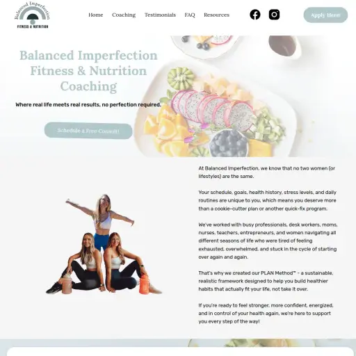 Balanced Imperfection Fitness & Nutrition