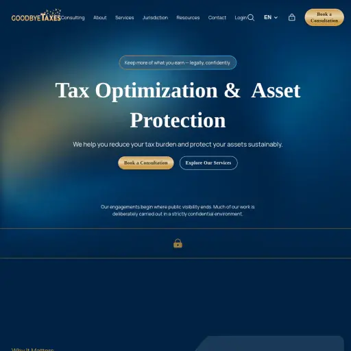 Goodbye Taxes